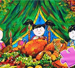 Coloring Book: Happy Thanksgiving